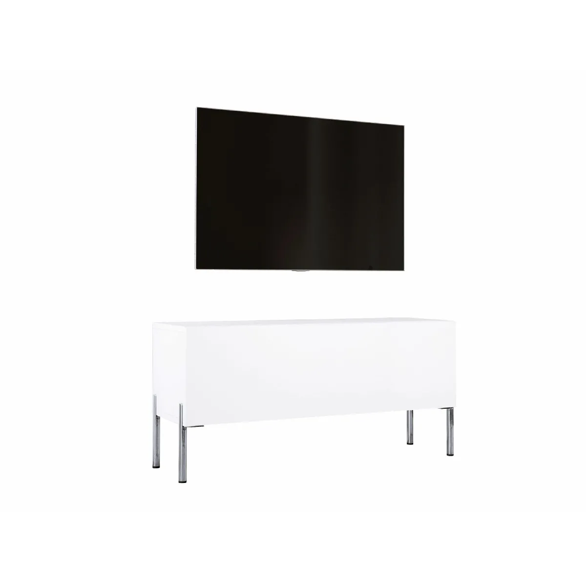 3xeliving Meuble TV - Blanc mat 3xeliving Meuble TV - Blanc mat