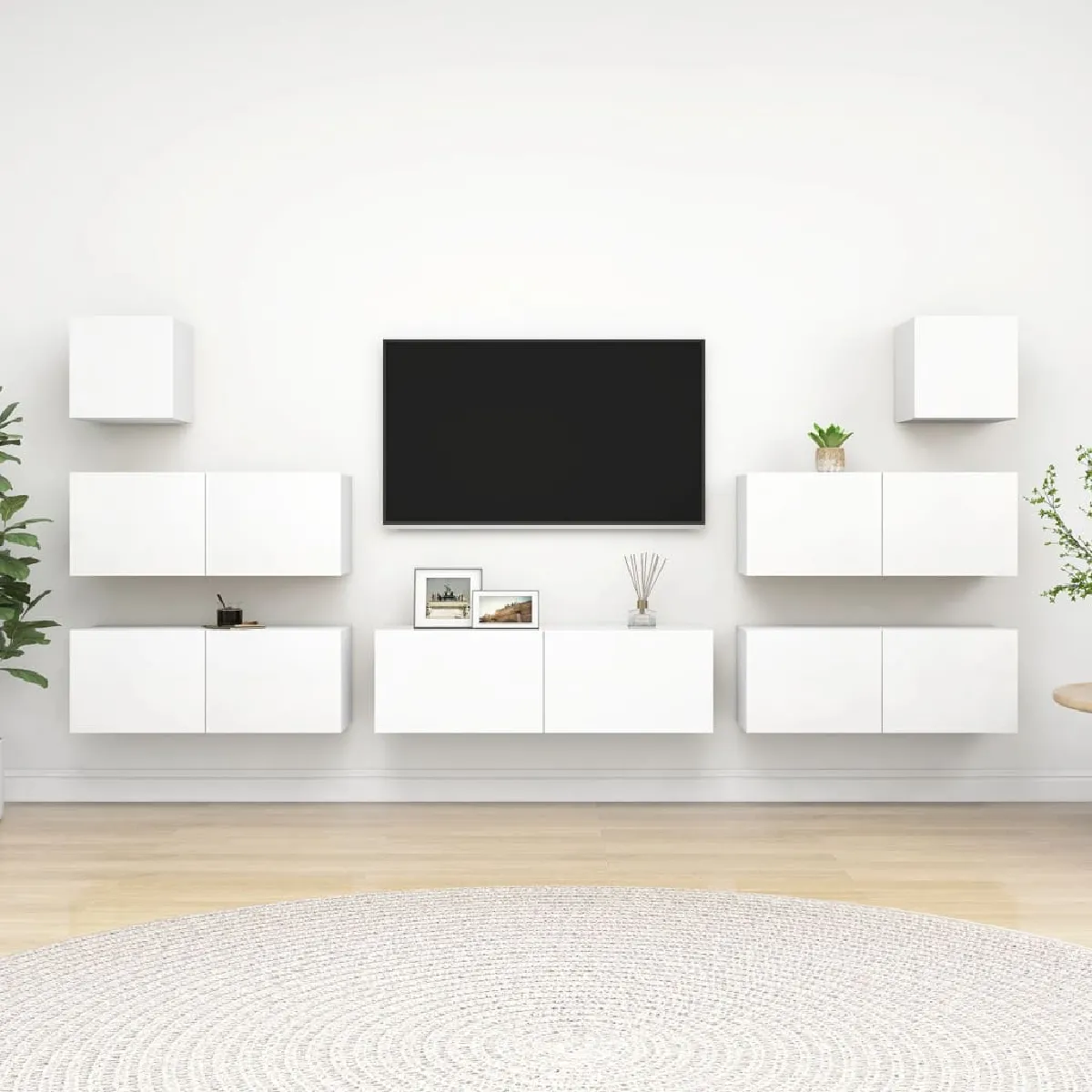 VIDAXL - Ensemble de Meubles TV - 7 Pièces - Blanc - Image 3