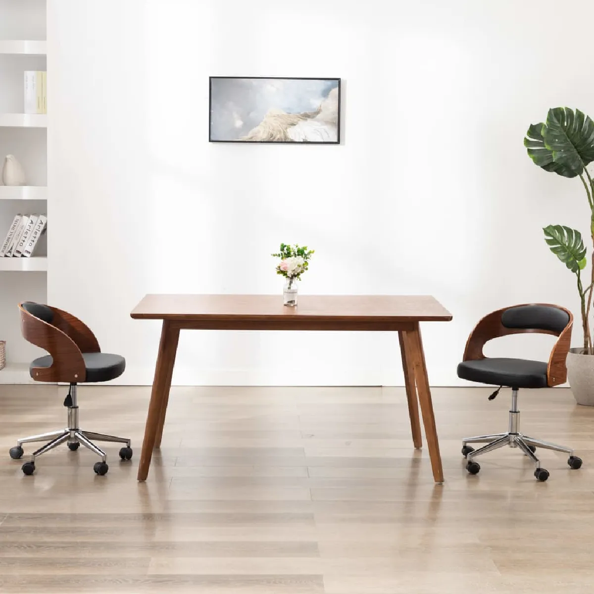 Vidaxl Noir Chaise Pivotante De Bureau