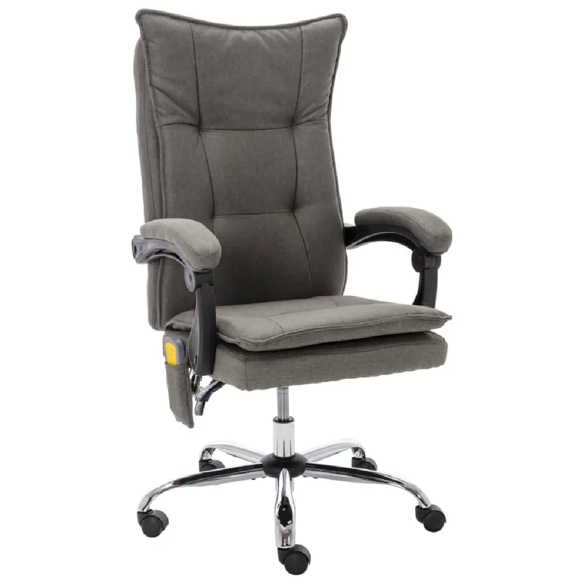 VIDAXL Fauteuil de bureau massant - Gris