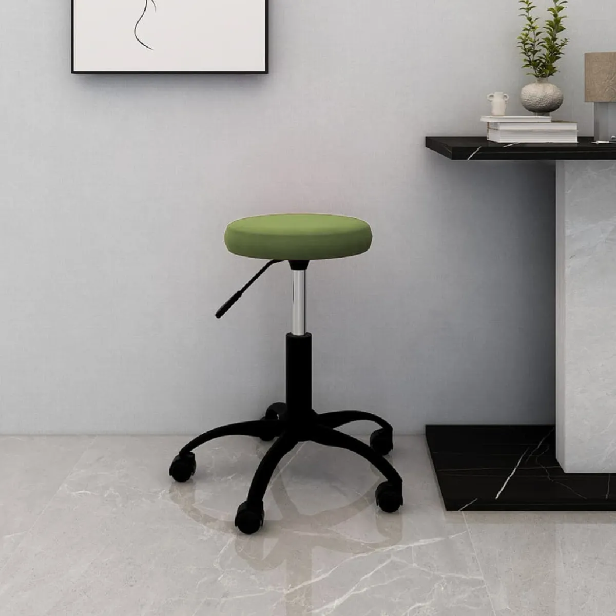 vidaXL Chaise pivotante de bureau - Vert clair