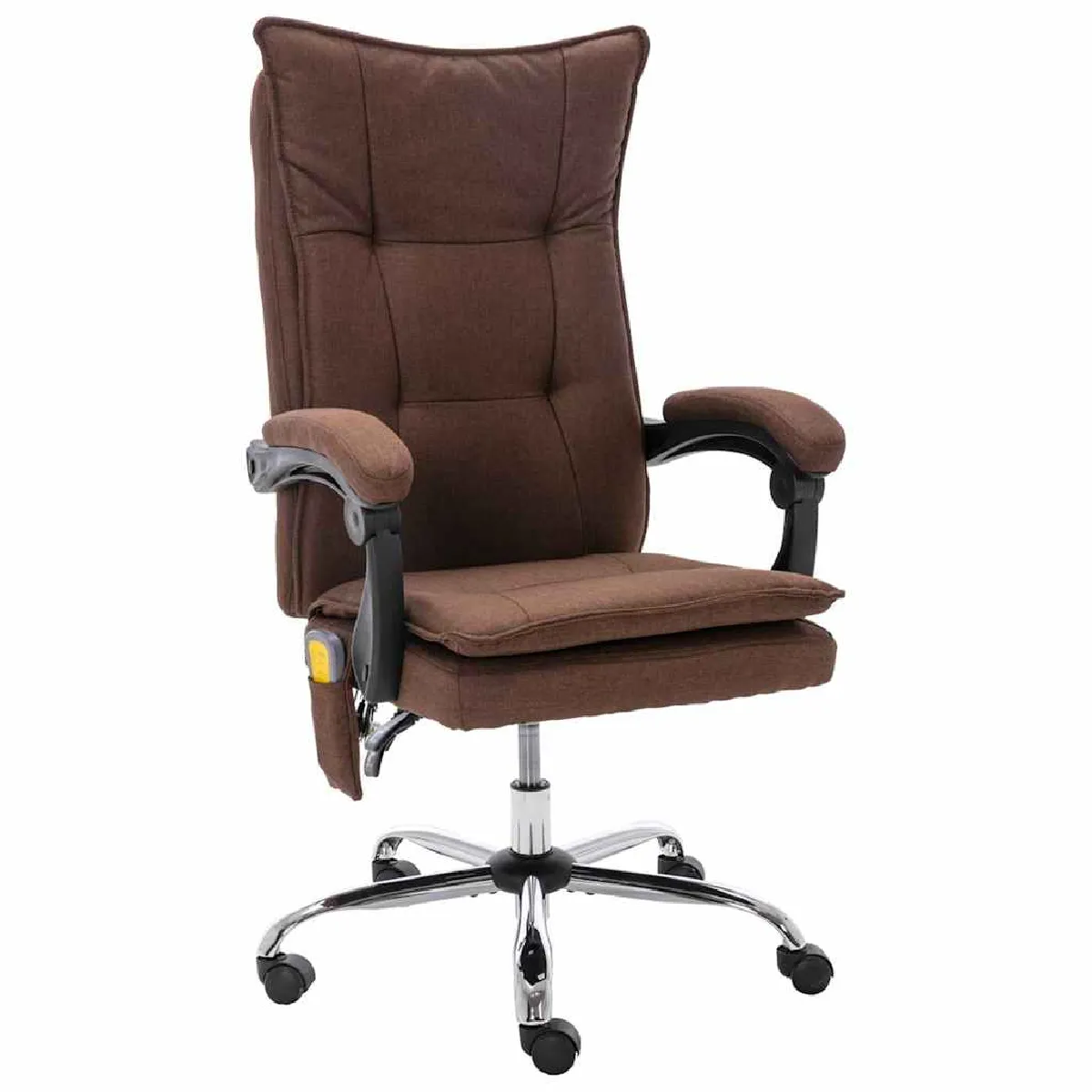 Vidaxl Marron Chaise De Bureau De Massage Tissu - Image 2