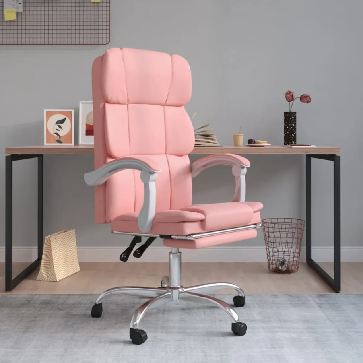 vidaXL Fauteuil inclinable - Rose