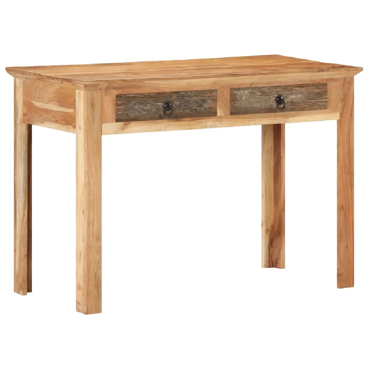 Vidaxl Bureau 110X50x75 Cm Bois De Récupération Massif - Image 3