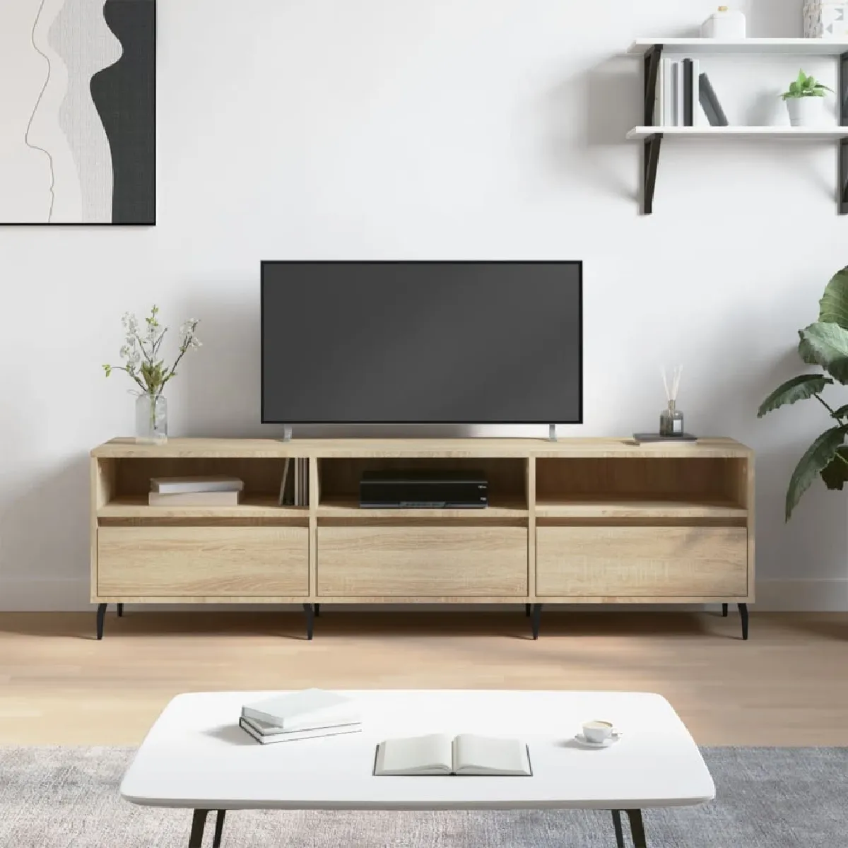 Vidaxl Chêne Sonoma 150x30x44.5 - vue 2