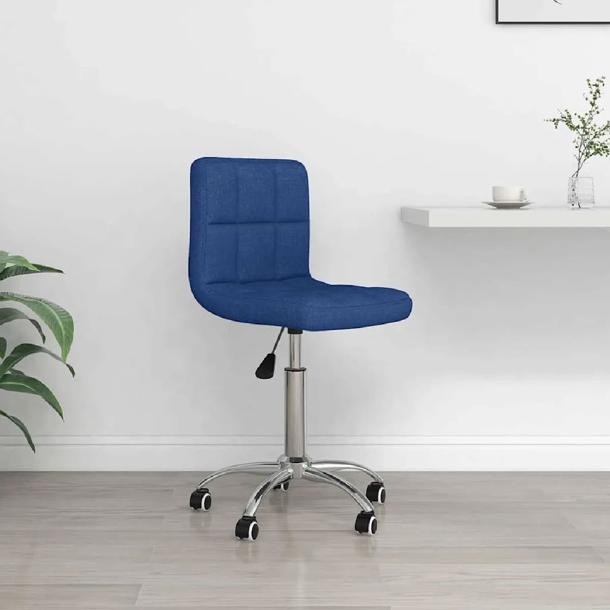 Non Communiqué Bleu Vidaxl Chaise Pivotante De Bureau Tissu334317 - Image 3