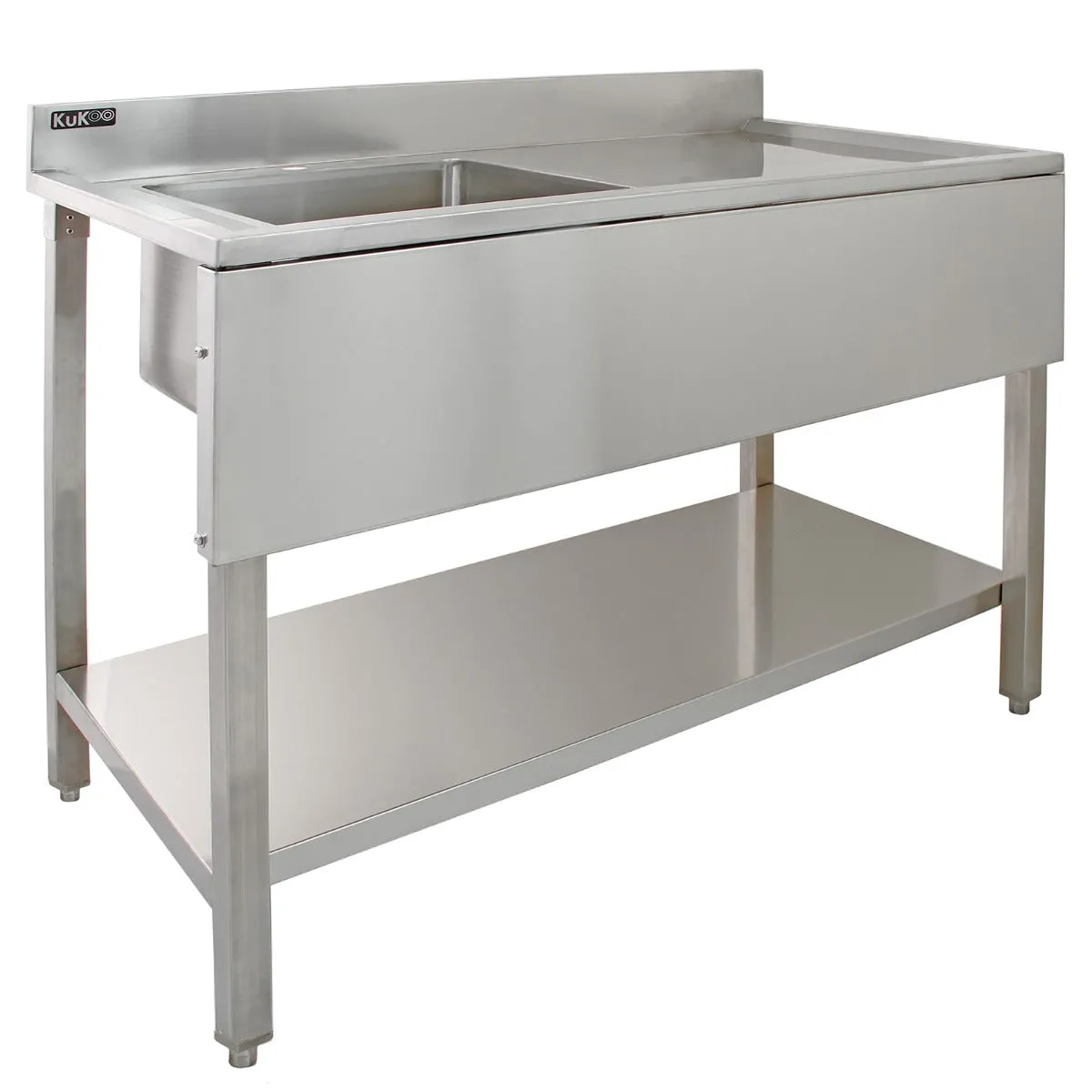 Monstershop Meuble bas évier cuisine - Argent