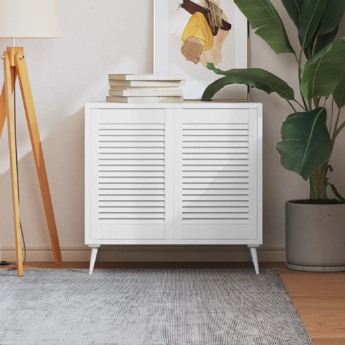 vidaXL Portes d'Armoire Persiennes 2pcs - vue 2