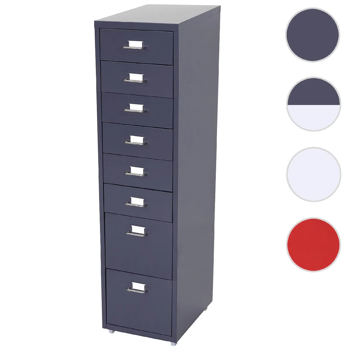 Mendler Gris Caisson De Bureau À Roulettes - Foncé