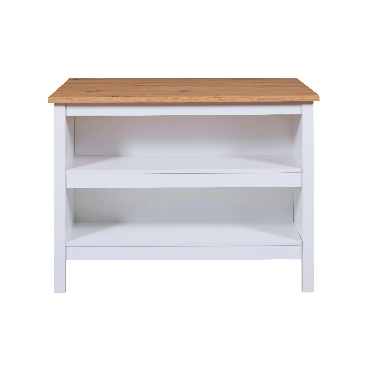Pegane Meuble bas de cuisine - Blanc chêne