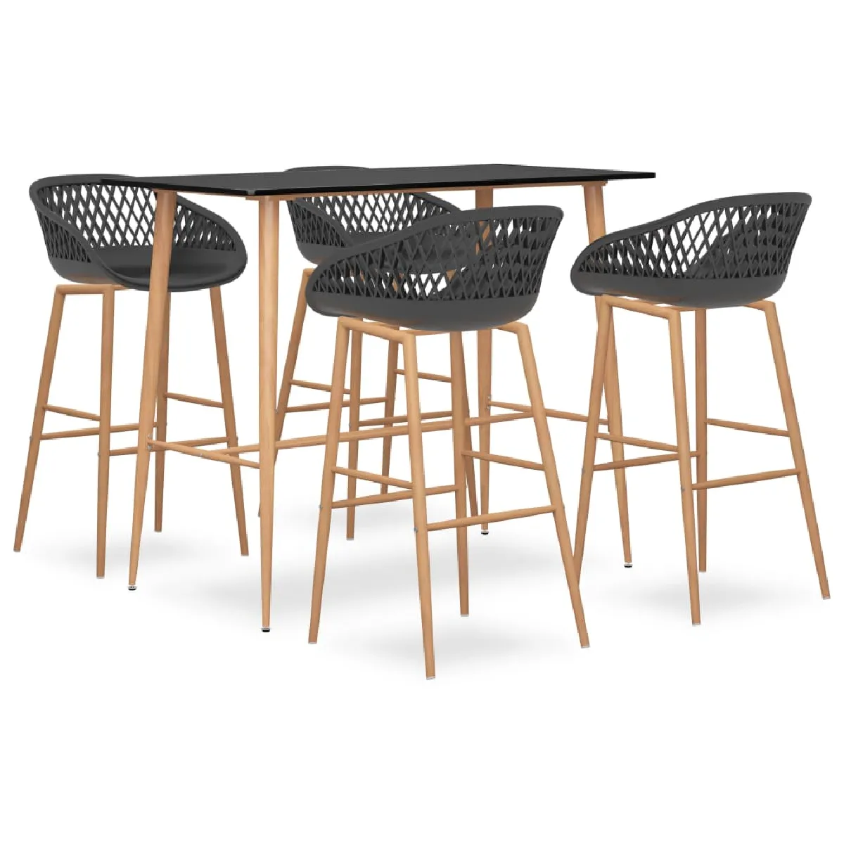 vidaXL Ensemble de Bar 5 pcs et - vue 7