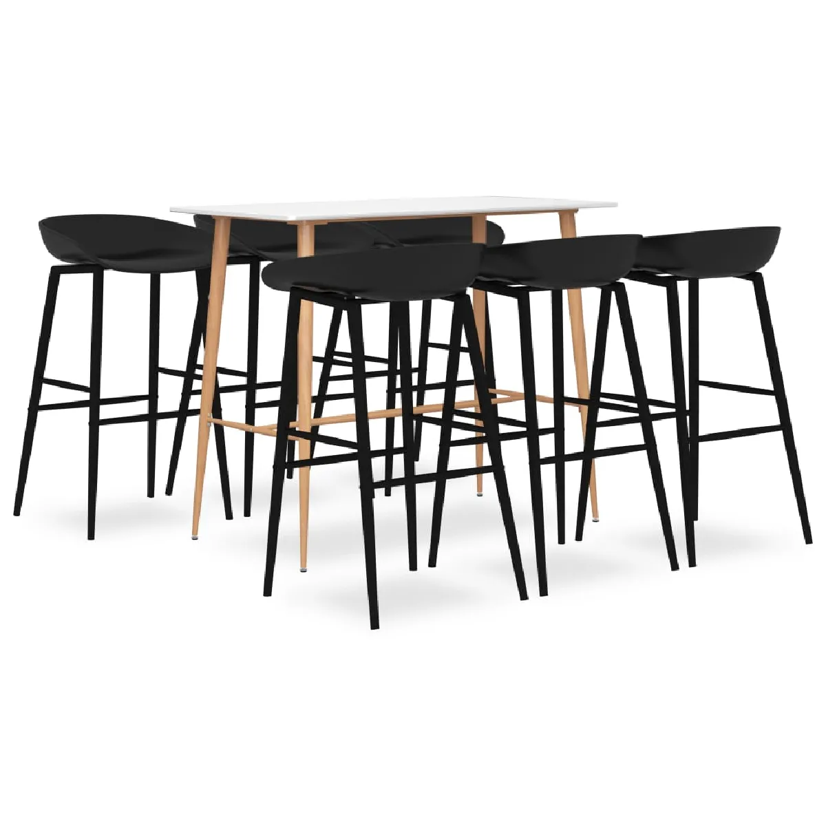 vidaXL Ensemble de bar 7 pcs et - vue 2