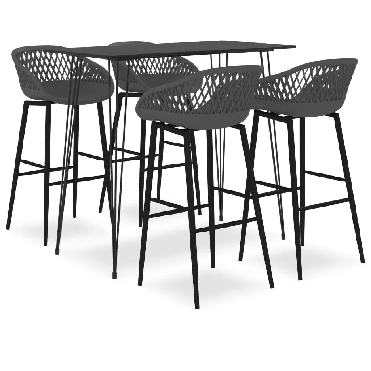 vidaXL Ensemble de Bar 5 pcs et - vue 5