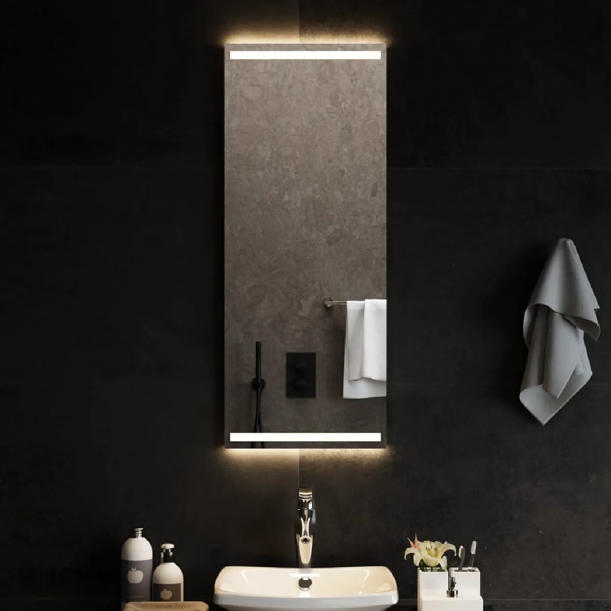 vidaXL Miroir salle de bain LED 40x100 cm - vue 2