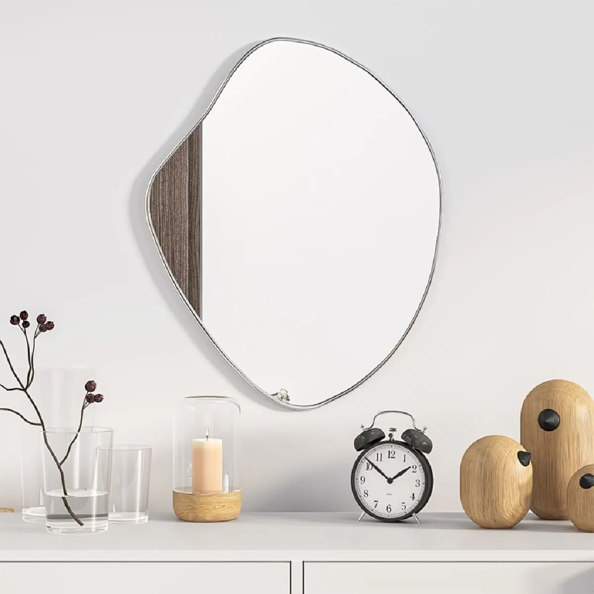 vidaXL Miroir mural Doré 50x40 cm - vue 2