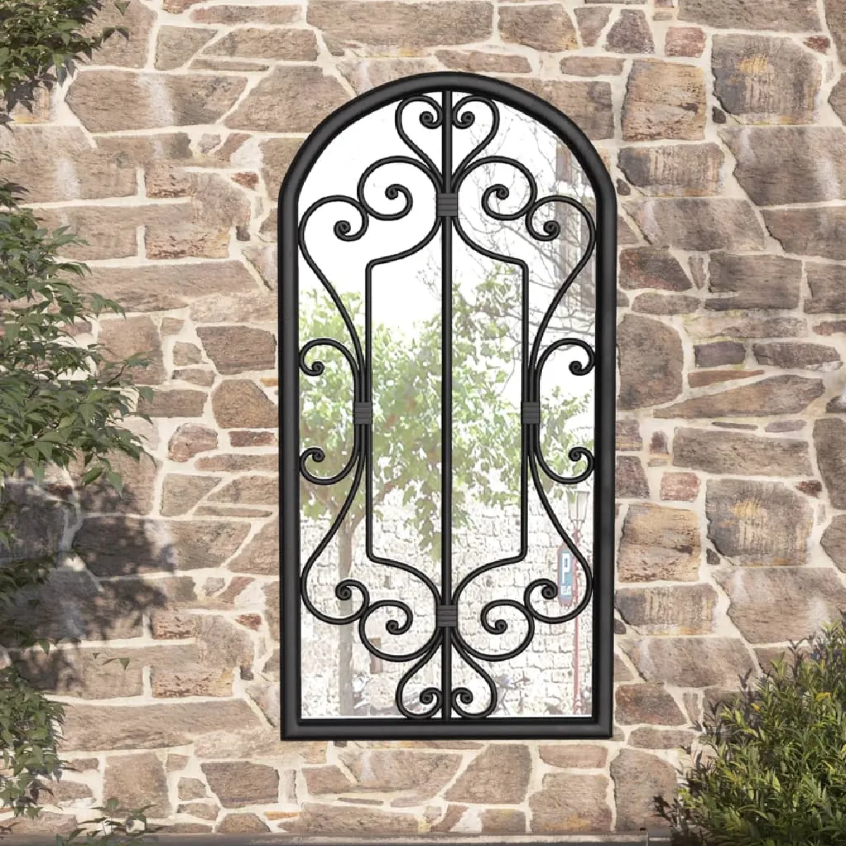 VidaXL Miroir de jardin Sable 70x30 cm - vue 4