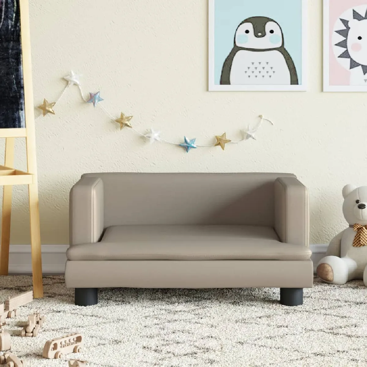vidaXL Canapé pour enfants - Cappuccino vidaXL Canapé pour enfants - Cappuccino
