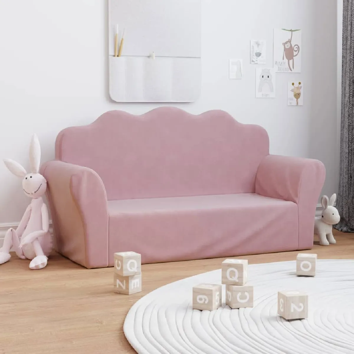 vidaXL Canapé pour enfants 2 places - vue 2
