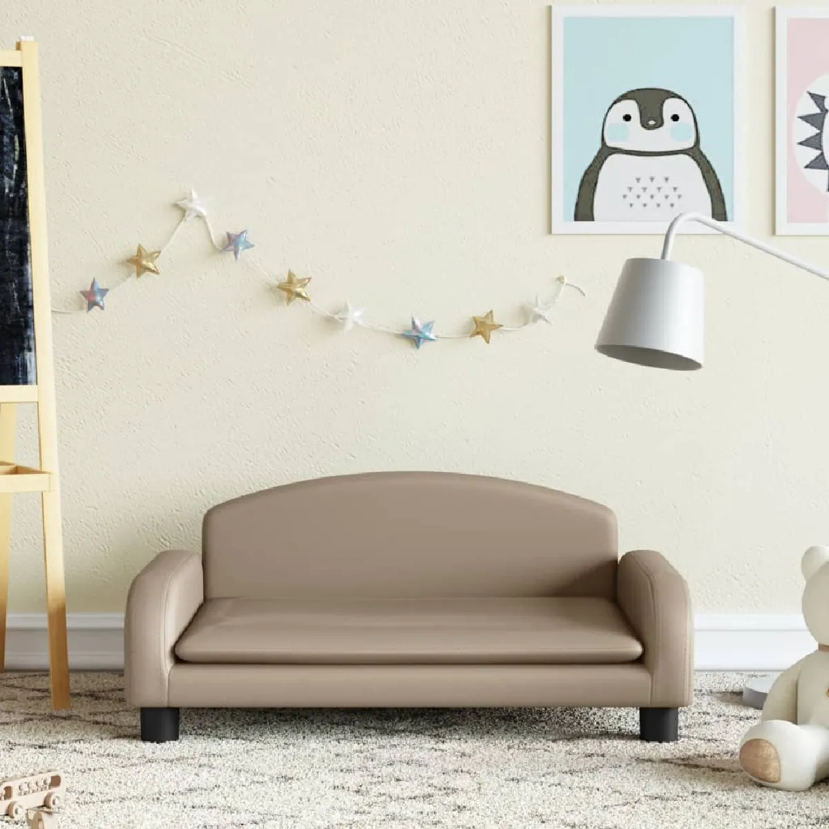 vidaXL Canapé enfant - Cappuccino