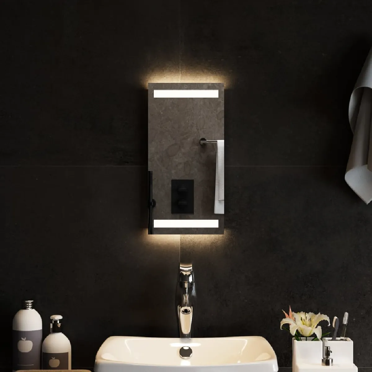 vidaXL Miroir de salle de bain LED - vue 2