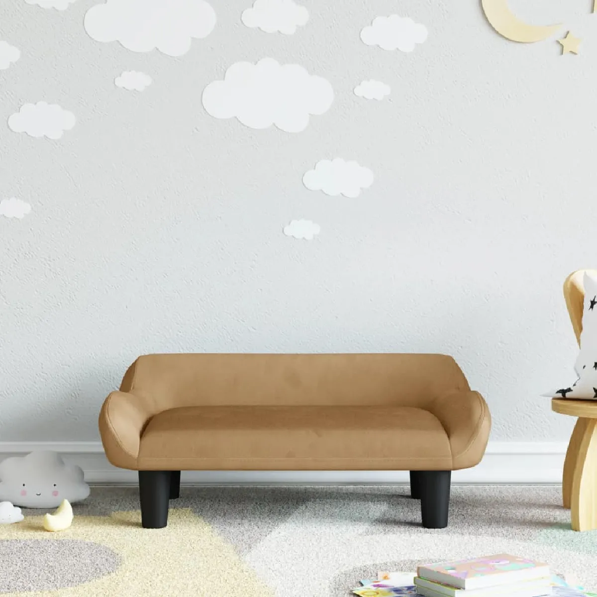 vidaXL Canapé Enfant Velours - vue 7