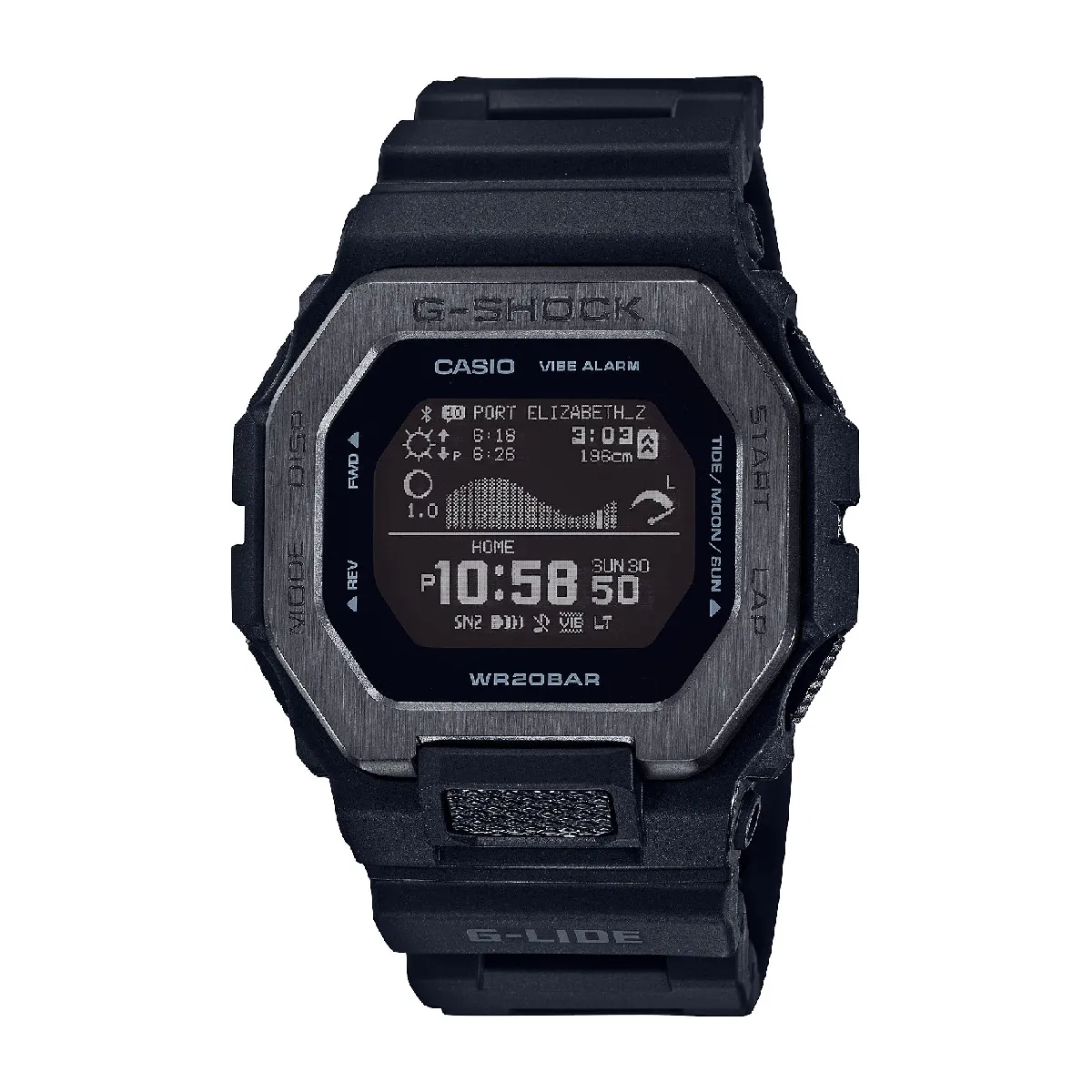 Montre Connectée Homme Casio GBX-100NS-1ER - Bracelet Résine Noir