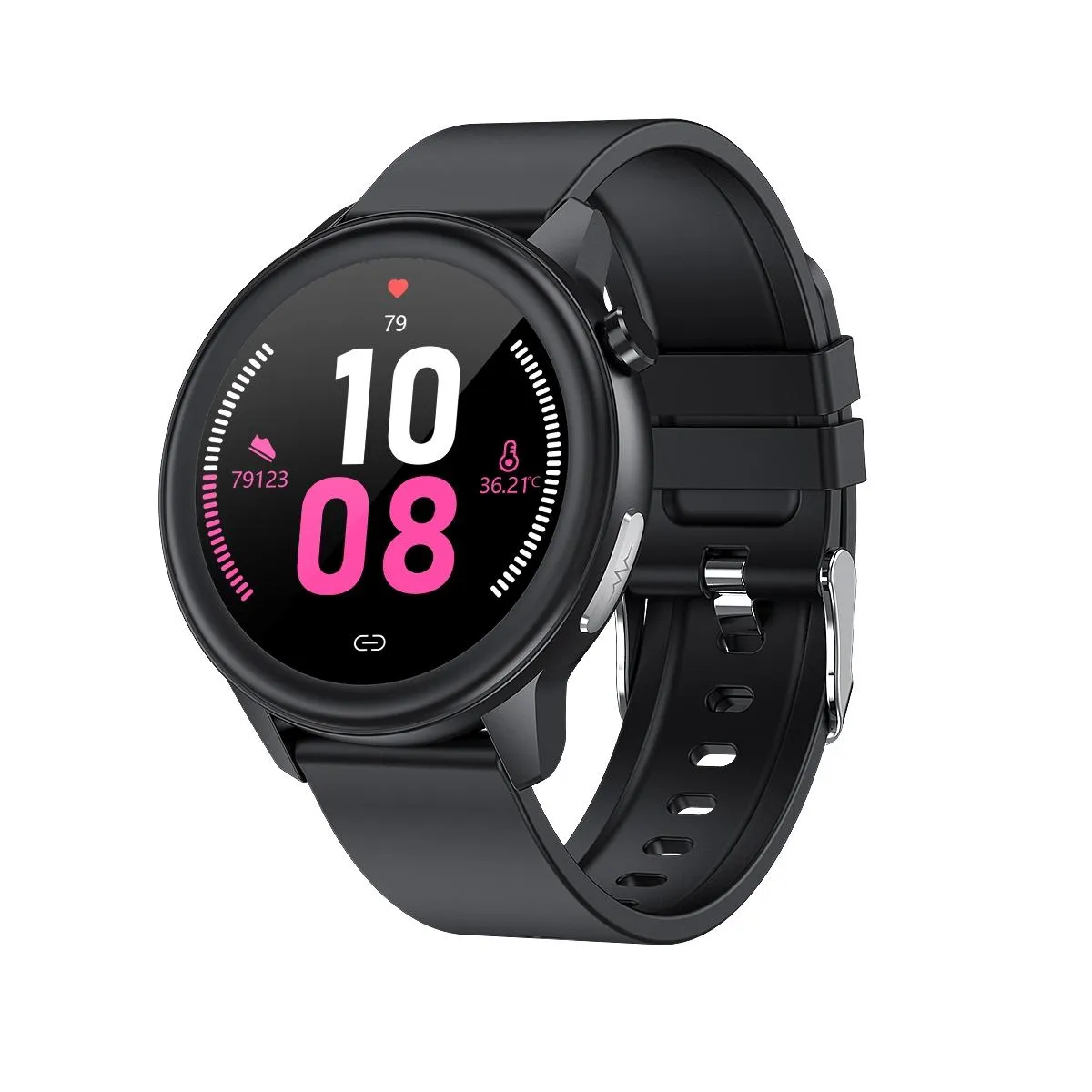Yonis Noir Montre Connectée Suivi Cardiaque