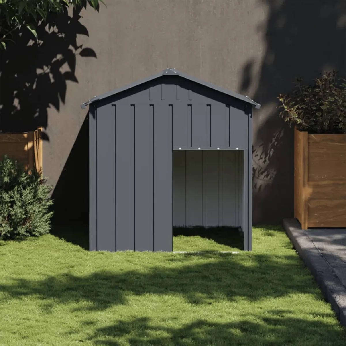 vidaXL Niche pour chien acier