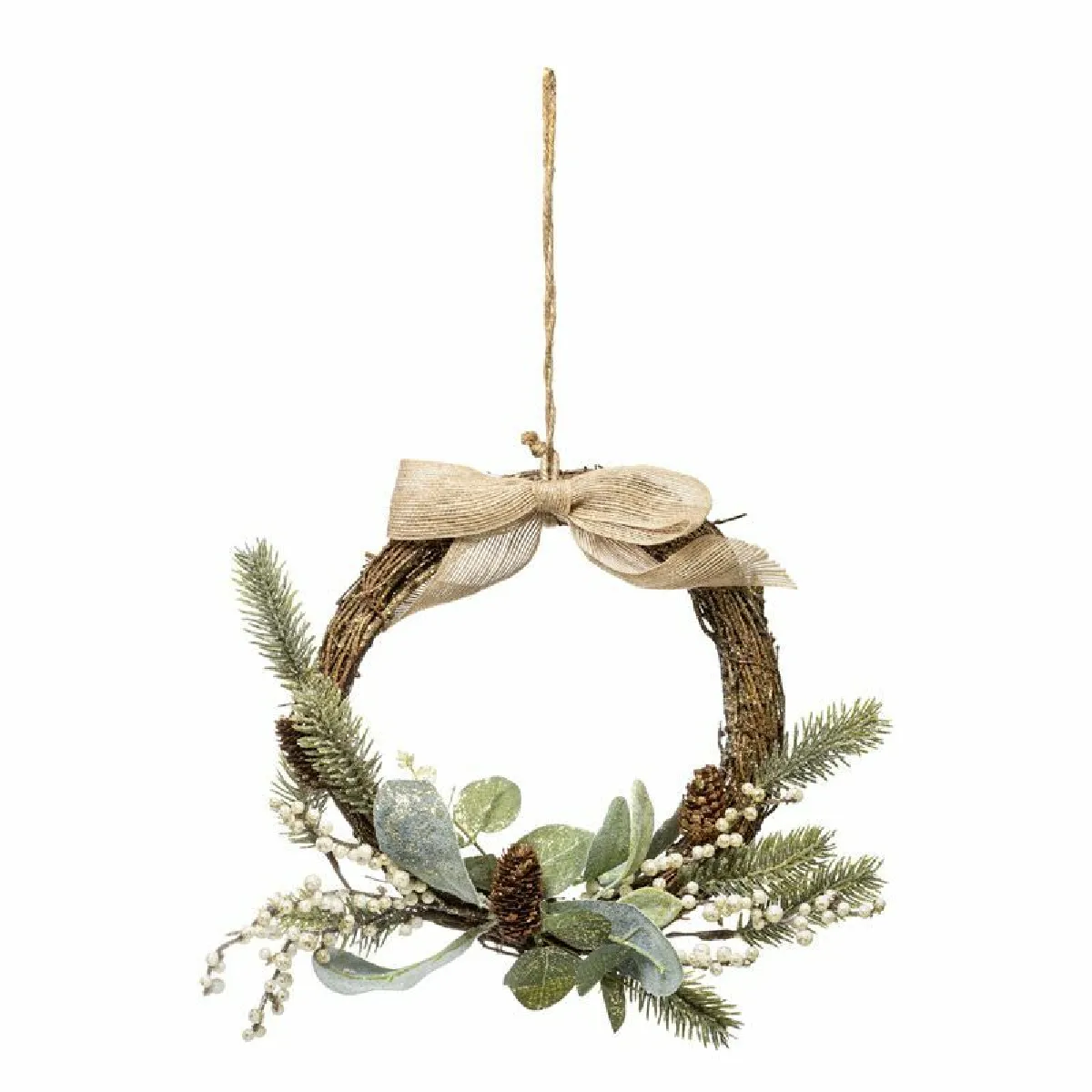 Générique Vert Couronne De Noël Cocon 36 Cm