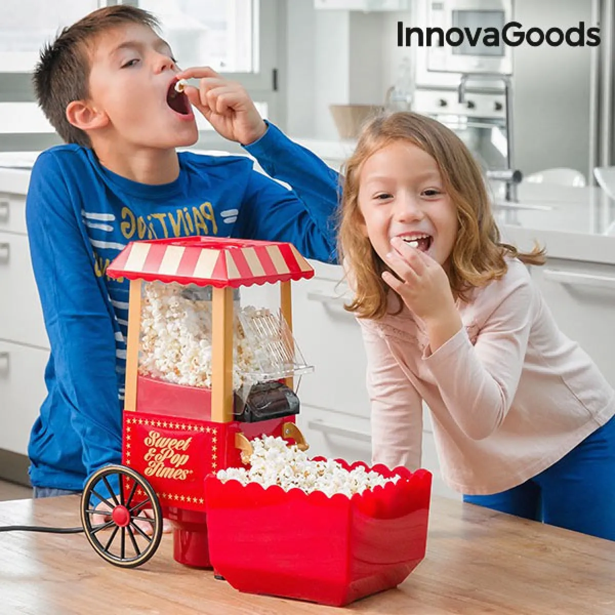 TOTALCADEAU Machine &agrave; Popcorn Rouge - 1200W