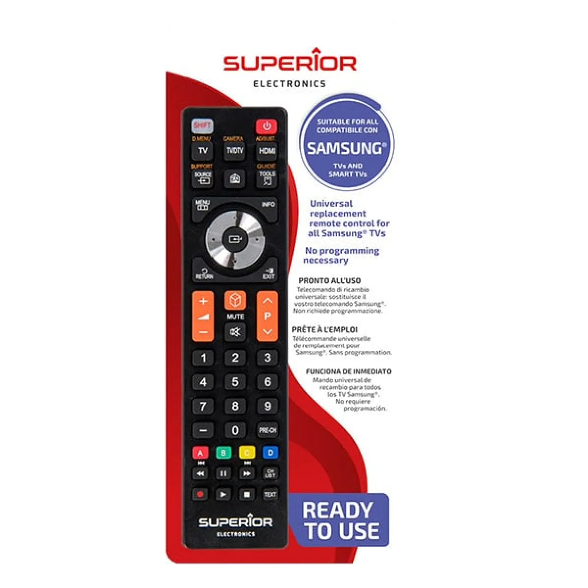 Superior Electronics Noir Superior Télécommande Tv Samsung