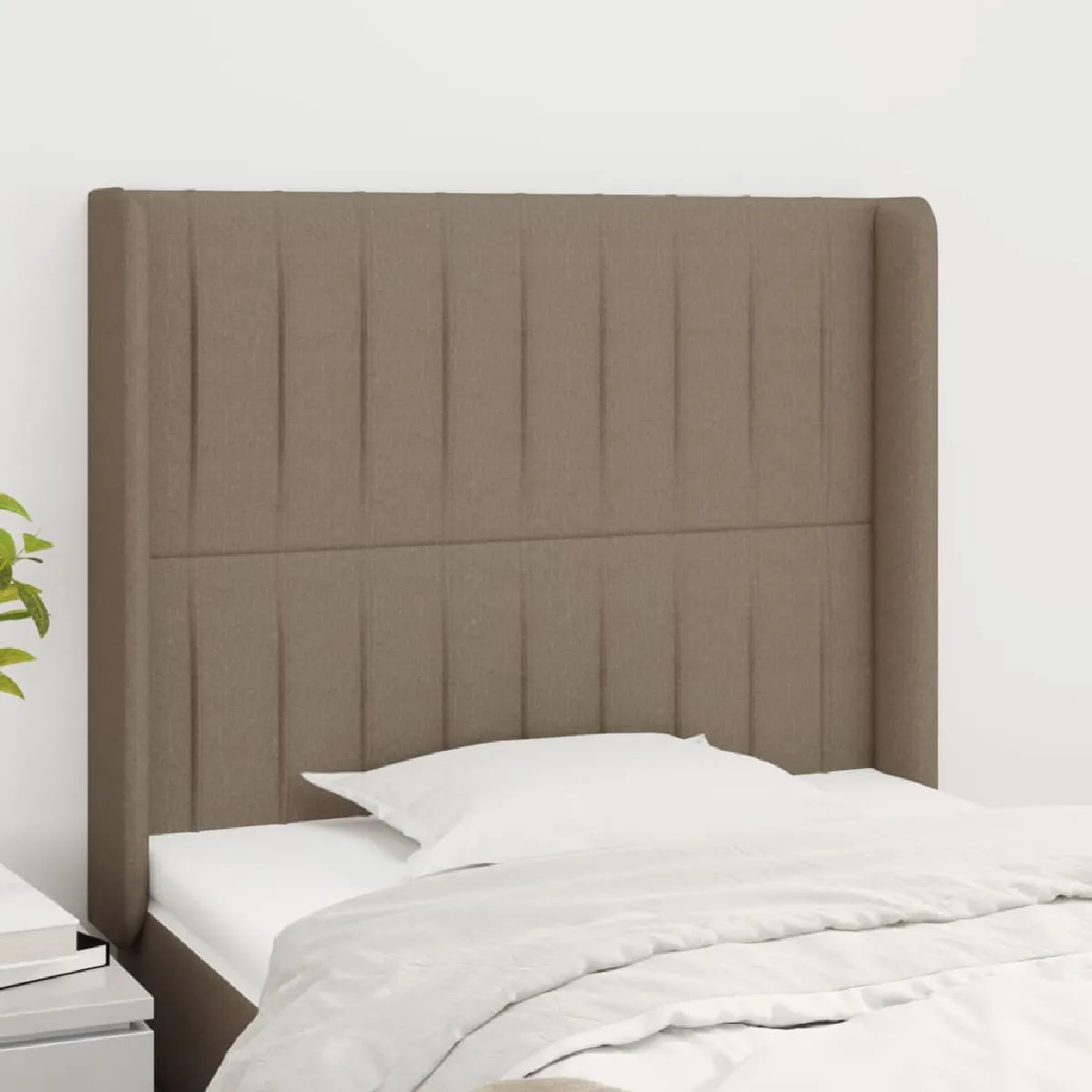 vidaXL Tête de lit avec oreilles 93x16x118128 cm Tissu