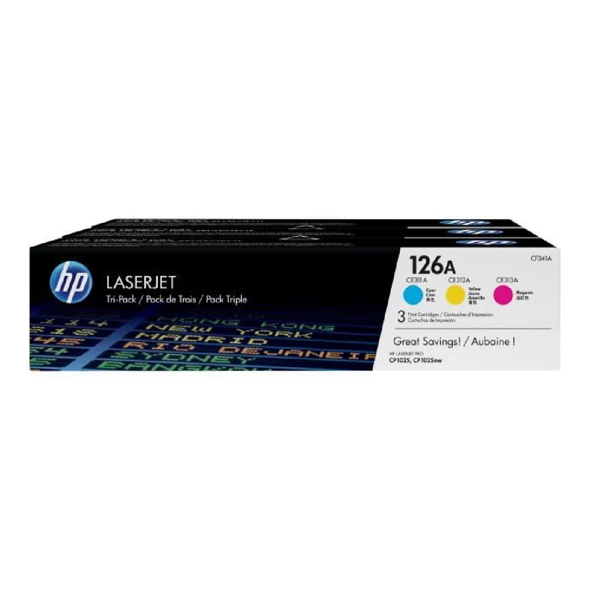 Generique Jaune Hp 126A - Pack De 3 - Cyan, Magenta - Original - Laserjet - Cartouche De Toner (Cf341a) - Pour Color Laserjet Pro Cp1025; Laserjet Pro Mfp - Image 4
