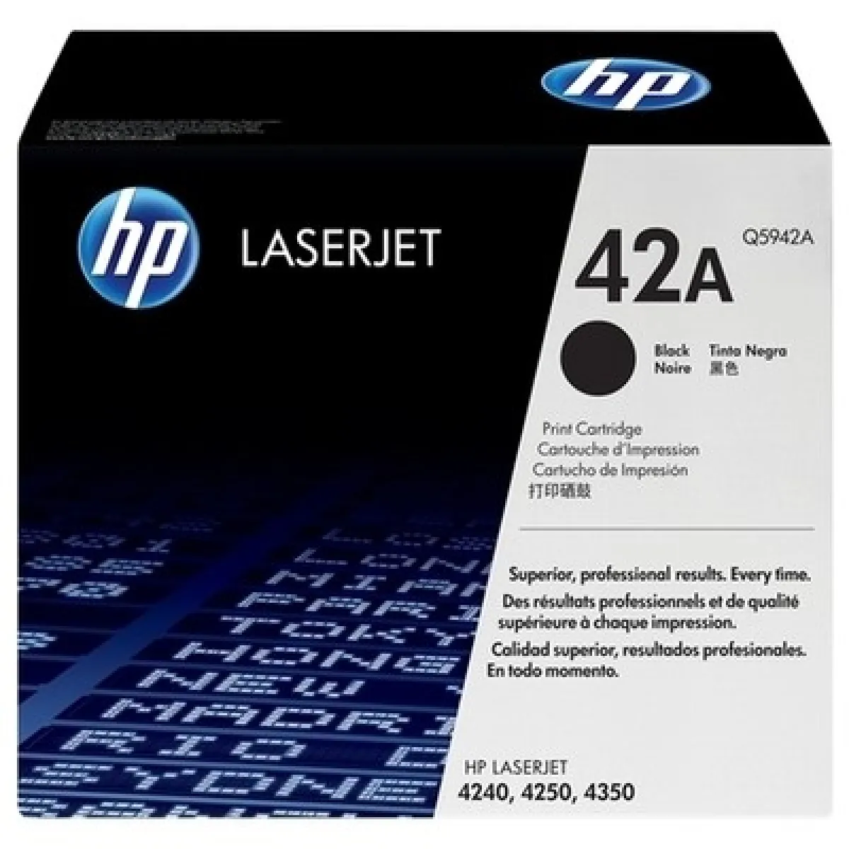 Tner imprimante laser noir HP 42A - Q5942A