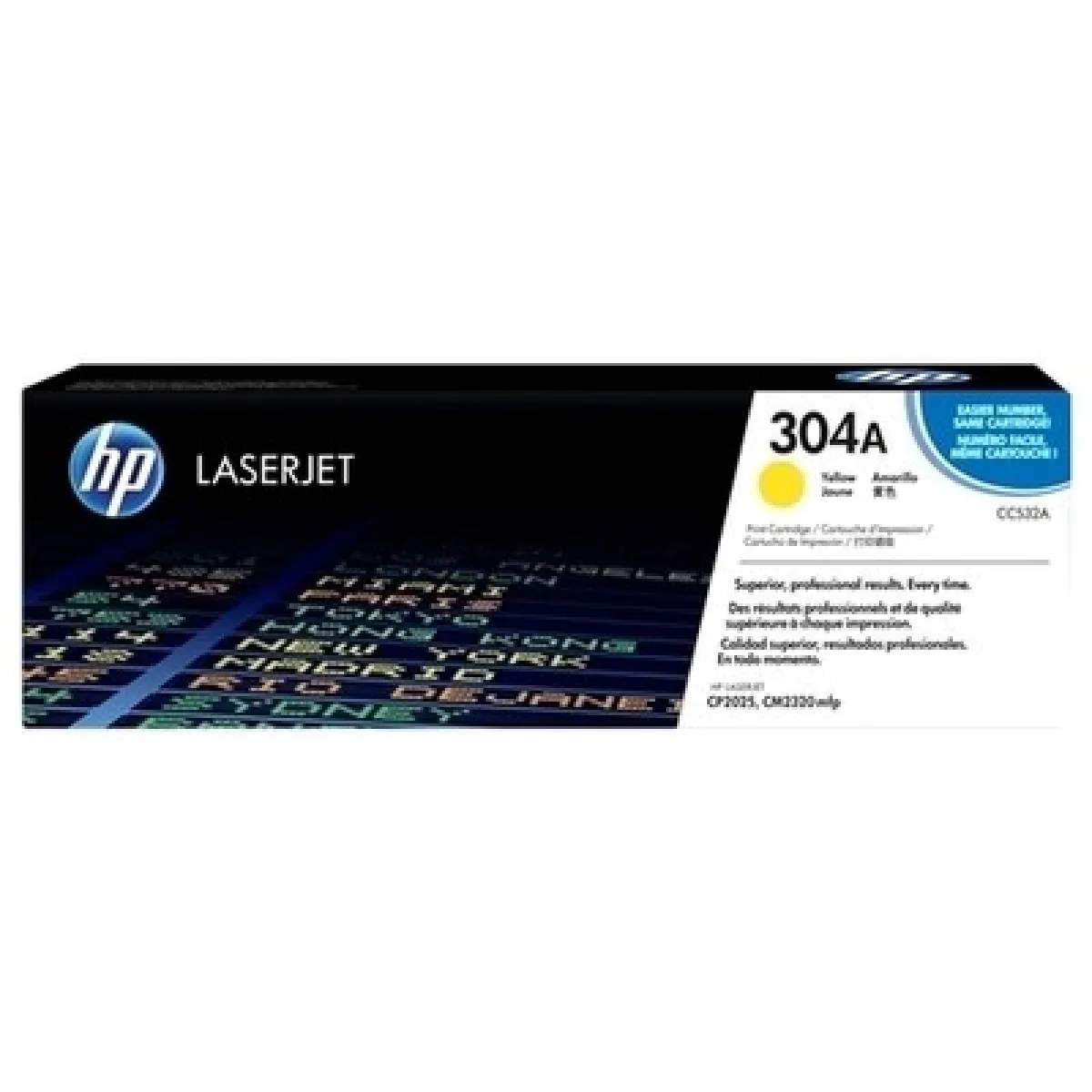 HP CC532A Jaune - vue 3