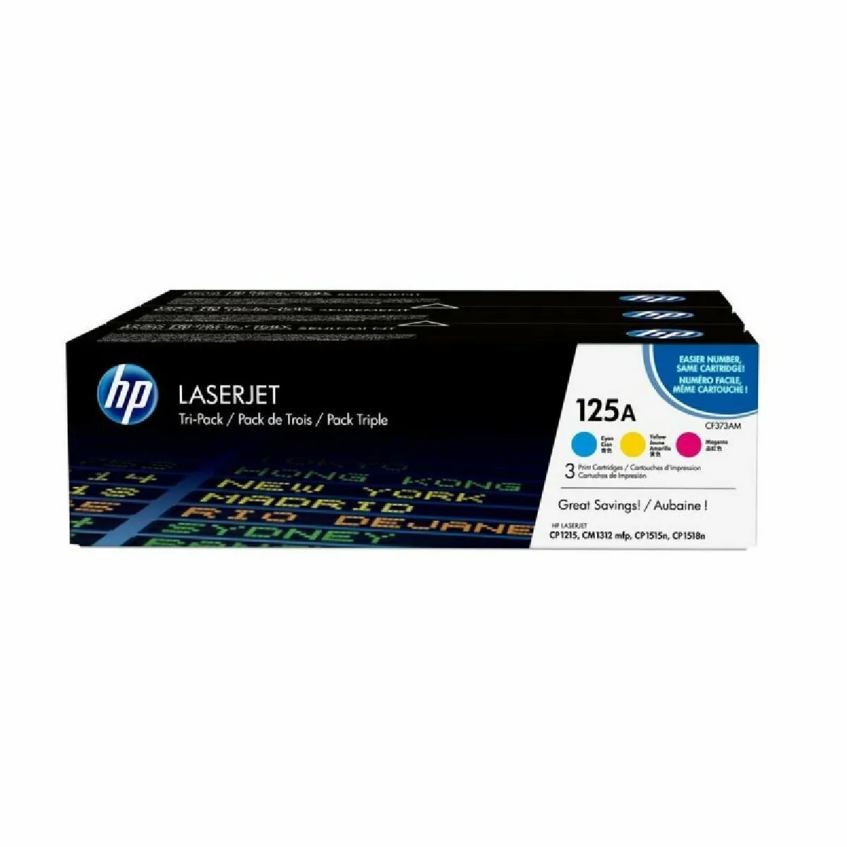 HP Pack de 3 CF373AM Cyan et Jaune - vue 9