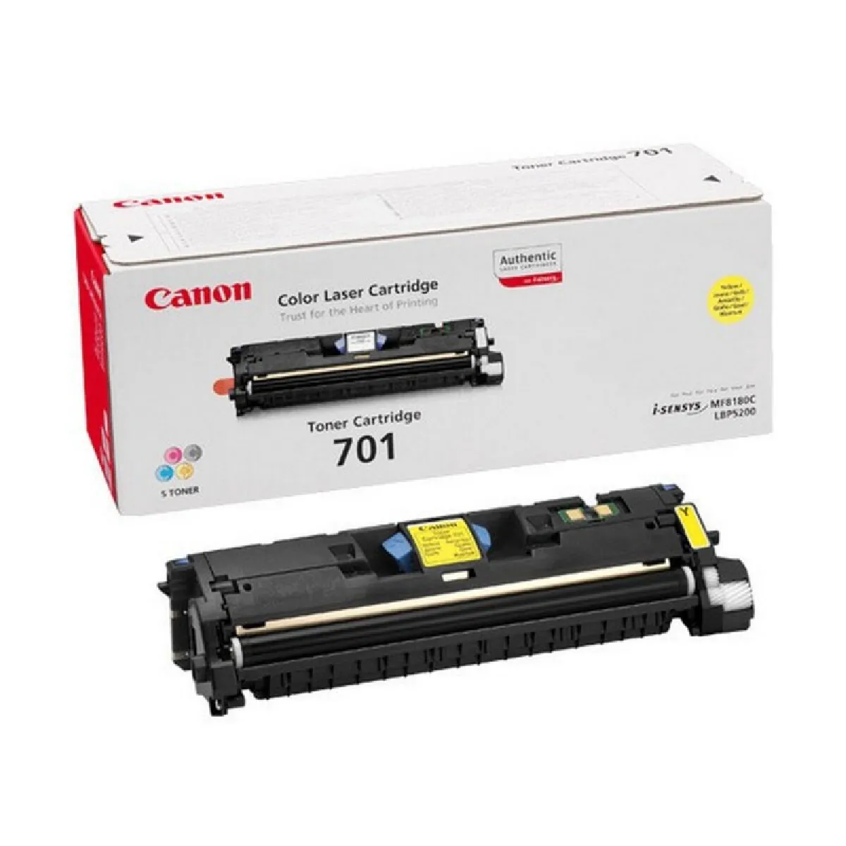 Canon 701 Cartouche de toner jaune - vue 3