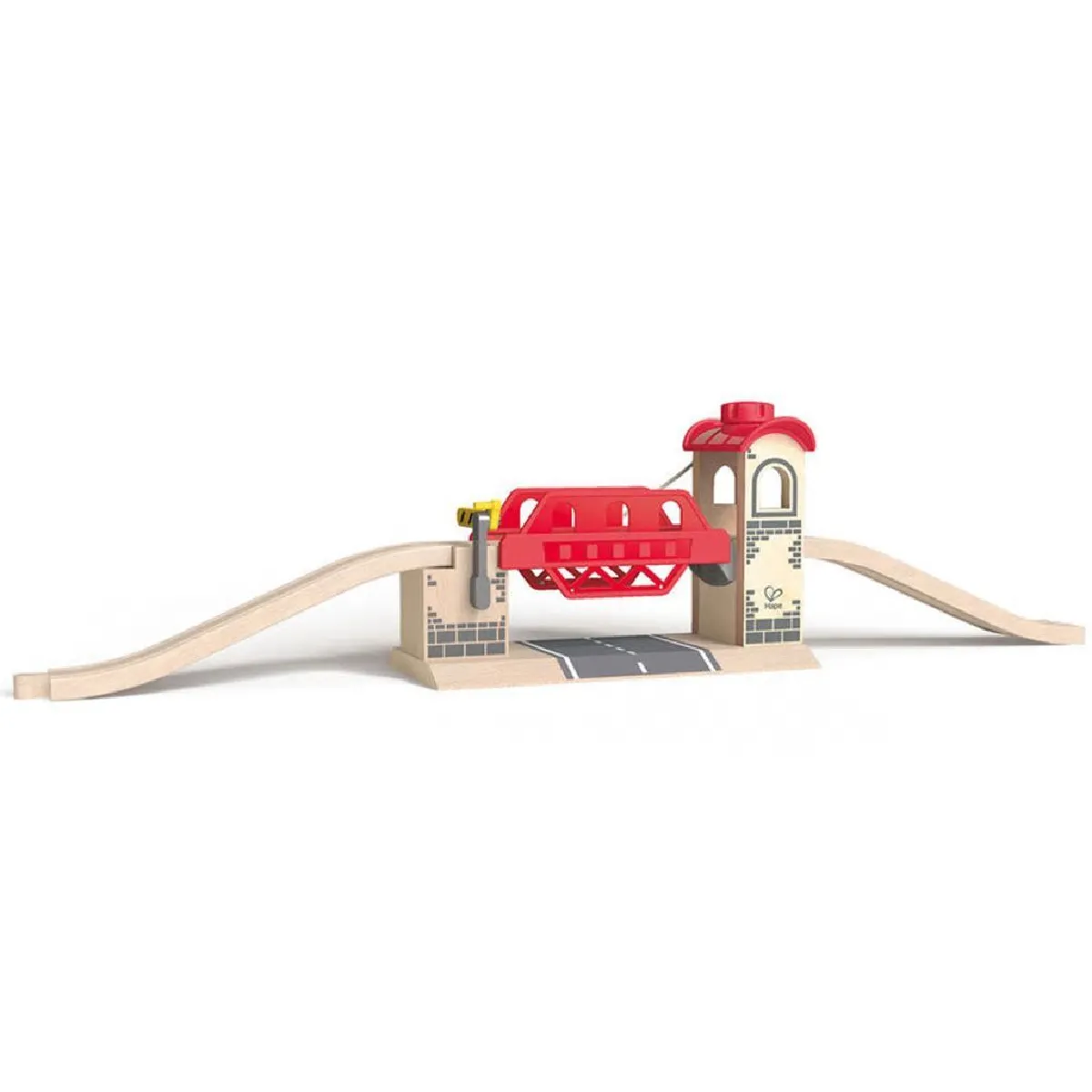 Hape pont-levis rail 30 cm marron clair