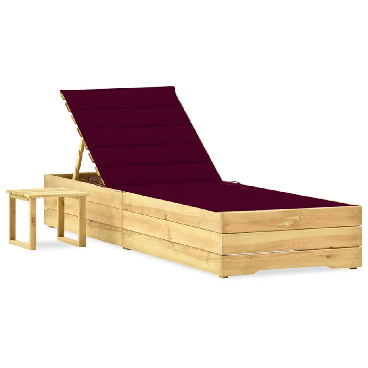 vidaXL Chaise longue de jardin - vue 2