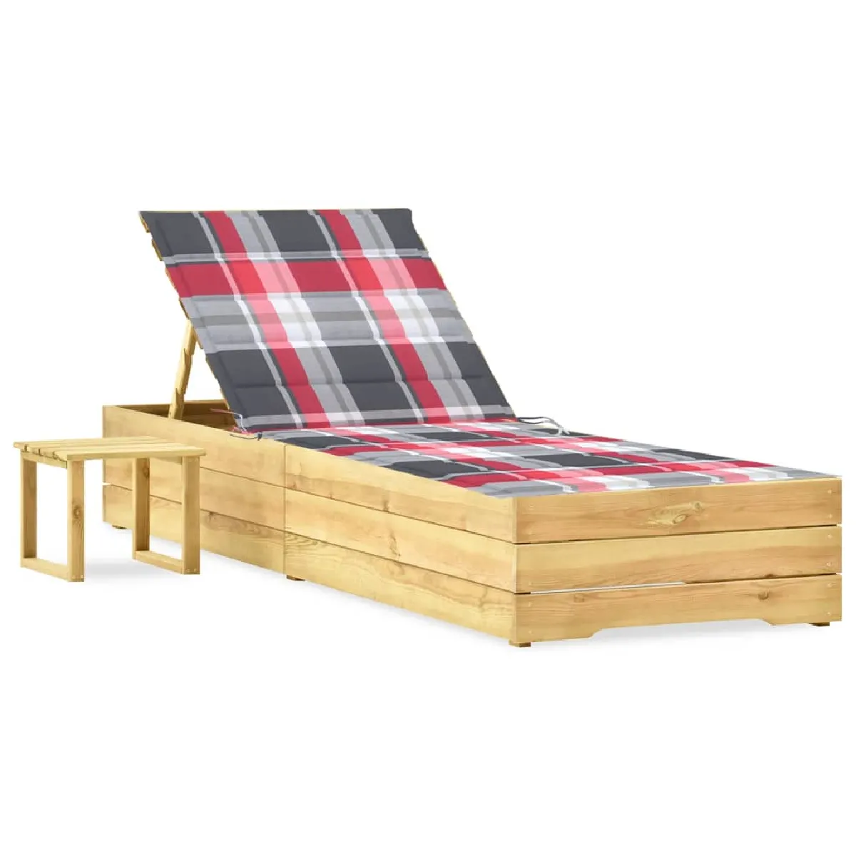 vidaXL Chaise longue de jardin - vue 4