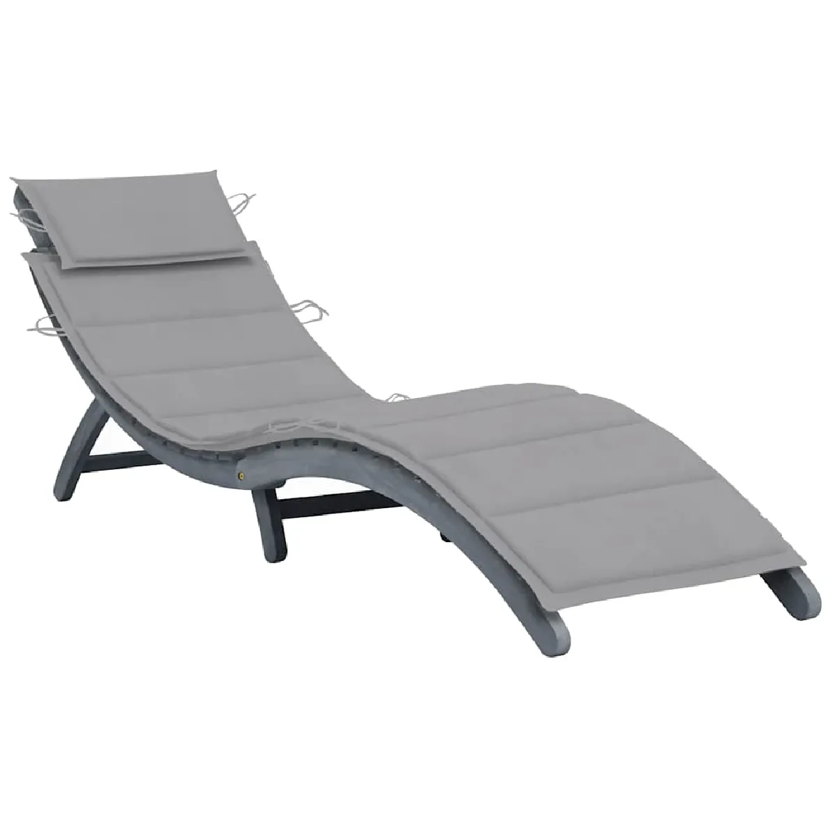 vidaXL Chaise Longue Bois Acacia