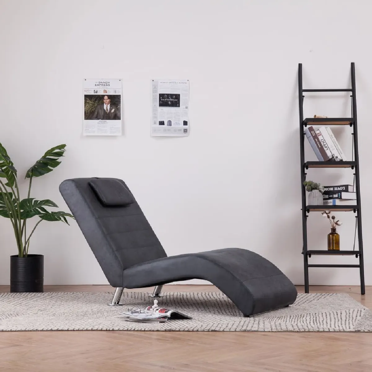 VIDAXL Chaise longue similicuir