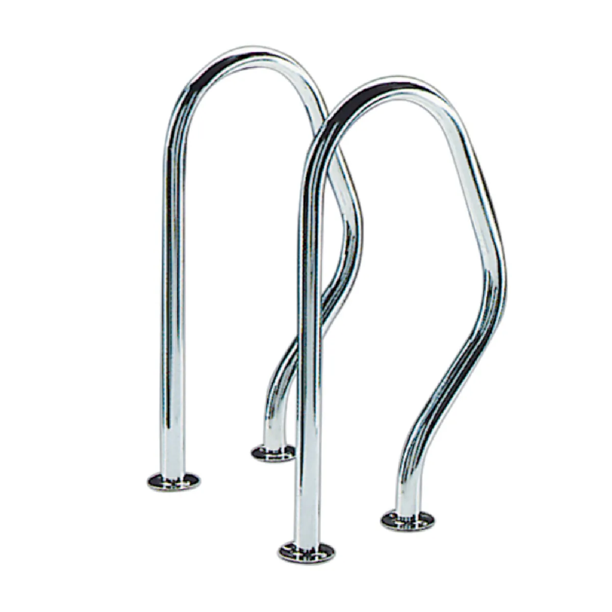 Sortie de bain platine &agrave; visser - lot de deux