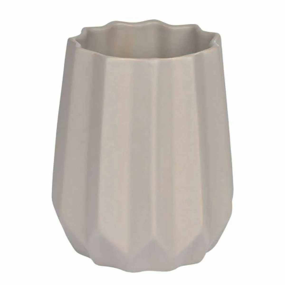 Paris Prix Vase Déco Céramique Origami - Taupe