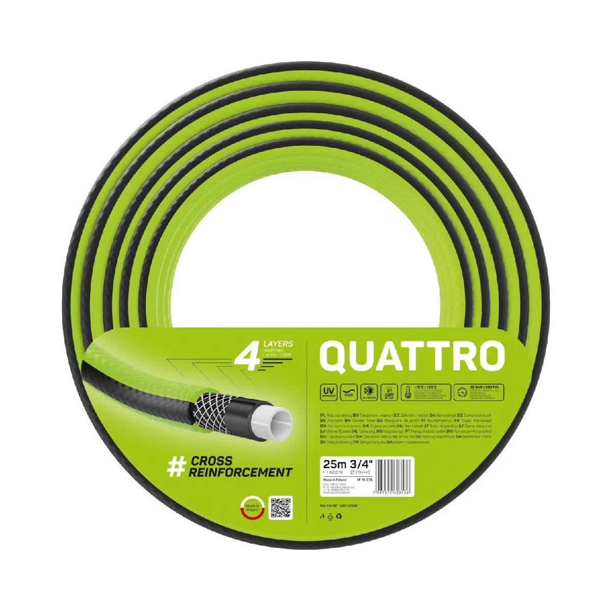 Générique Tuyau D'arrosage Cellfast Quattro 3/4" 25M
