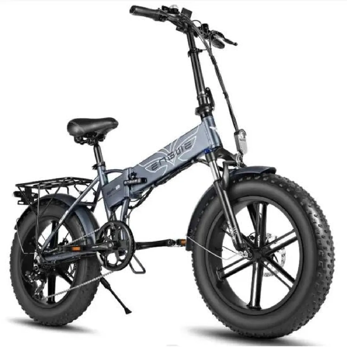 ENGWE V&eacute;lo &eacute;lectrique EP-2 PRO 750W - 60KM autonomie - Freins &agrave; disque-Gris