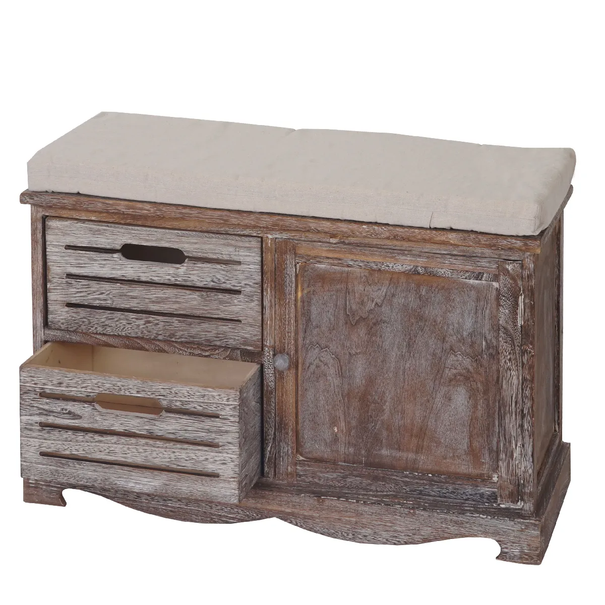 Mendler Banquette vestiaire à chaussures - Marron