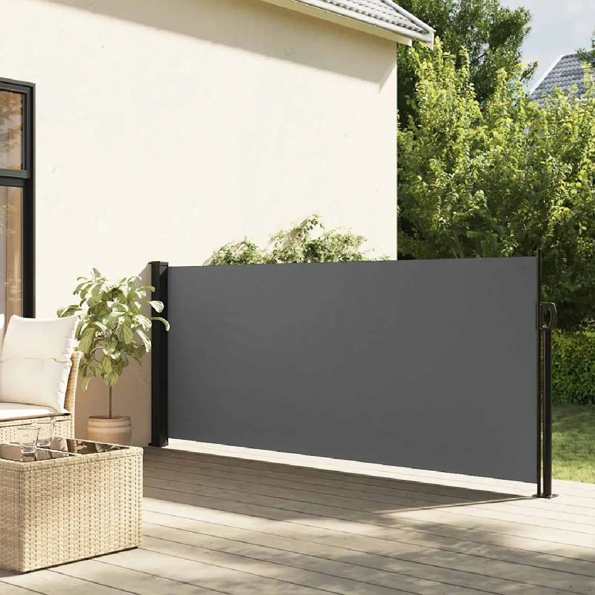 vidaXL Auvent Latéral Rétractable 180x600 cm - vue 6