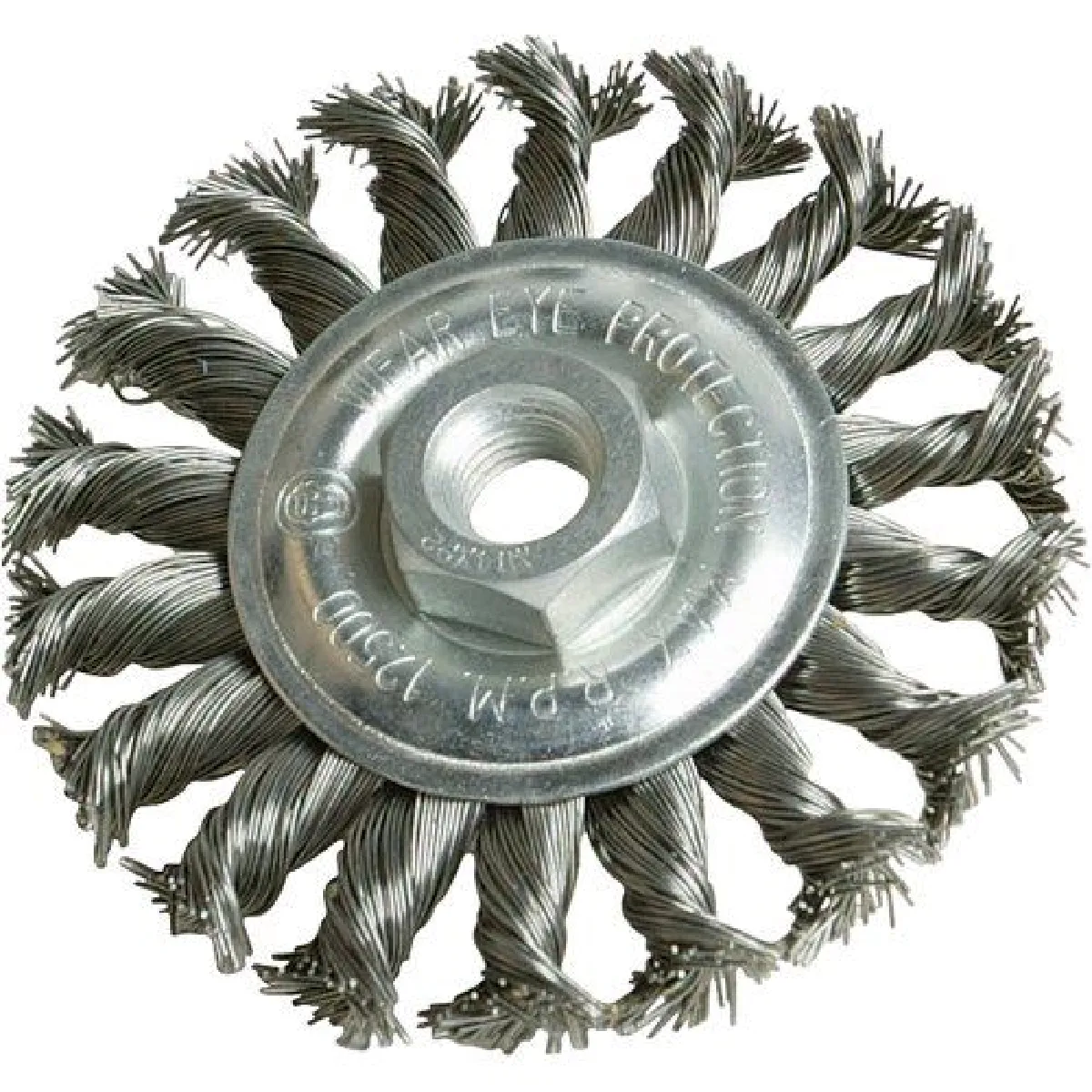 Silverline Brosse plate à fils torsadés 100 mm