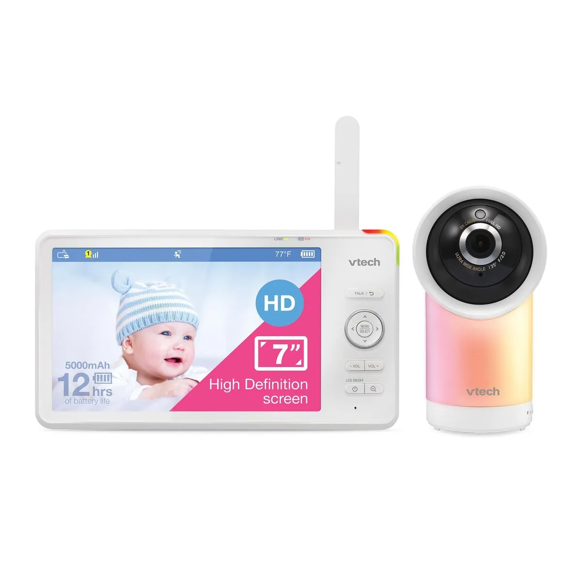VTech Interphone Bébé RM7766HD Connectivité Wi Fi - vue 2